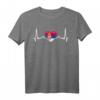Mein Herz schlägt für Serbien - Nationalflagge des Landes T-Shirt, perfektes Geschenk für serbische Staatsbürger und Einwanderer