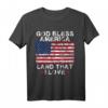 God Bless America Land That I Love Patriotic 4th Of July T-Shirt – Ideales Geschenk für stolze Amerikaner und Veterans