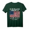 God Bless America Land That I Love Patriotic 4th Of July T-Shirt – Ideales Geschenk für stolze Amerikaner und Veterans