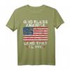 God Bless America Land That I Love Patriotic 4th Of July T-Shirt – Ideales Geschenk für stolze Amerikaner und Veterans