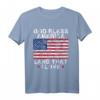 God Bless America Land That I Love Patriotic 4th Of July T-Shirt – Ideales Geschenk für stolze Amerikaner und Veterans