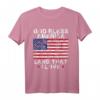God Bless America Land That I Love Patriotic 4th Of July T-Shirt – Ideales Geschenk für stolze Amerikaner und Veterans