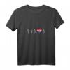 Damen Kroatische Heartbeat I Love Croatia Flagge Land Geschenk T-Shirt mit V-Ausschnitt - Patriotisches Souvenir für Kroatien-Fans und Einwanderer