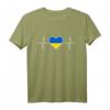 Ukraine Flagge Herzschlag Puls Wurzeln T-Shirt – Patriotisches Support-Shirt für Männer und Frauen