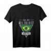Damen T-Shirt mit V-Ausschnitt »Egal wie geil du bist ich bin Brasilianer« – Brasilien Flagge, Fan-Shirt für Brasilien-Liebhaber, Geburtstags- und Weihnachtsgeschenk