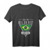 Damen T-Shirt mit V-Ausschnitt »Egal wie geil du bist ich bin Brasilianer« – Brasilien Flagge, Fan-Shirt für Brasilien-Liebhaber, Geburtstags- und Weihnachtsgeschenk