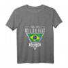 Damen T-Shirt mit V-Ausschnitt »Egal wie geil du bist ich bin Brasilianer« – Brasilien Flagge, Fan-Shirt für Brasilien-Liebhaber, Geburtstags- und Weihnachtsgeschenk