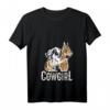 Damen Lustiges Land-Liebhaber Cowgirl T-Shirt mit V-Ausschnitt – Perfektes Geschenk für Frauen und Mädchen, die Country Lifestyle lieben