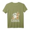 Damen Lustiges Land-Liebhaber Cowgirl T-Shirt mit V-Ausschnitt – Perfektes Geschenk für Frauen und Mädchen, die Country Lifestyle lieben