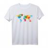 Bunte Weltkarte T-Shirt für Weltenbummler und Abenteurer – Perfekt für Reisen, Weltreise & Landkartenliebhaber