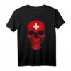 Schweiz Schweizer Land Souvenir T-Shirt – Klassisch geschnitten, doppelt genähter Saum, perfekt für Schweizer Fußballfans und Fanmeilen