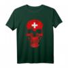 Schweiz Schweizer Land Souvenir T-Shirt – Klassisch geschnitten, doppelt genähter Saum, perfekt für Schweizer Fußballfans und Fanmeilen