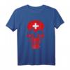 Schweiz Schweizer Land Souvenir T-Shirt – Klassisch geschnitten, doppelt genähter Saum, perfekt für Schweizer Fußballfans und Fanmeilen