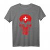 Schweiz Schweizer Land Souvenir T-Shirt – Klassisch geschnitten, doppelt genähter Saum, perfekt für Schweizer Fußballfans und Fanmeilen
