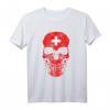 Schweiz Schweizer Land Souvenir T-Shirt – Klassisch geschnitten, doppelt genähter Saum, perfekt für Schweizer Fußballfans und Fanmeilen