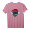 Gambia T-Shirt mit Flagge - Stolz auf Westafrika Land, Wurzeln & Erbe, Perfekt für Gambianer und Gambia-Reisende