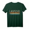 Vintage Retro 70er 80er Leipzig T-Shirt – Oldschool Design mit Schriftzug, Streifen & Farben, ideales Souvenir & Geschenk für Leipzig-Fans