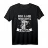Just A Girl Who Loves Lemurs - Lustiges Lemur T-Shirt für Frauen und Mädchen als Geschenk für Geburtstag, Weihnachten oder Tierliebhaber