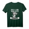 Just A Girl Who Loves Lemurs - Lustiges Lemur T-Shirt für Frauen und Mädchen als Geschenk für Geburtstag, Weihnachten oder Tierliebhaber