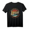 Herren Leon Der Mann der Mythos die Legende T-Shirt – Personalisierte Vintage & Retro Geschenkidee für Geburtstag, Weihnachten & Vatertag