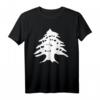 Libanon Wappen T-Shirt - Klassisch geschnitten, doppelt genähter Saum, perfekt für Libanon-Fans und Kulturenthusiasten