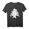 Libanon Wappen T-Shirt - Klassisch geschnitten, doppelt genähter Saum, perfekt für Libanon-Fans und Kulturenthusiasten