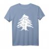 Libanon Wappen T-Shirt - Klassisch geschnitten, doppelt genähter Saum, perfekt für Libanon-Fans und Kulturenthusiasten