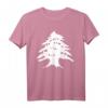 Libanon Wappen T-Shirt - Klassisch geschnitten, doppelt genähter Saum, perfekt für Libanon-Fans und Kulturenthusiasten
