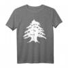 Libanon Wappen T-Shirt - Klassisch geschnitten, doppelt genähter Saum, perfekt für Libanon-Fans und Kulturenthusiasten