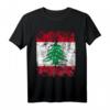 Libanon Flagge T-Shirt für Damen, Herren & Kinder – Klassisch geschnitten, doppelt genähter Saum