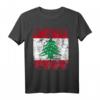 Libanon Flagge T-Shirt für Damen, Herren & Kinder – Klassisch geschnitten, doppelt genähter Saum