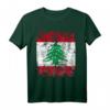 Libanon Flagge T-Shirt für Damen, Herren & Kinder – Klassisch geschnitten, doppelt genähter Saum