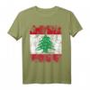 Libanon Flagge T-Shirt für Damen, Herren & Kinder – Klassisch geschnitten, doppelt genähter Saum