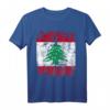 Libanon Flagge T-Shirt für Damen, Herren & Kinder – Klassisch geschnitten, doppelt genähter Saum