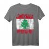 Libanon Flagge T-Shirt für Damen, Herren & Kinder – Klassisch geschnitten, doppelt genähter Saum