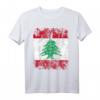 Libanon Flagge T-Shirt für Damen, Herren & Kinder – Klassisch geschnitten, doppelt genähter Saum