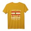 I don`t live in Lebanon but Lebanon lives in me T-Shirt – Stolzes libanesisches T-Shirt für Libanesen im Ausland und Libanon-Fans