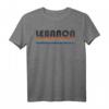 Premium Vintage 1980er Libanon T-Shirt - Retro Souvenir mit bunten Streifen & klassischem Distressed Look