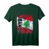 Libanon Flagge T-Shirt für Damen, Herren & Kinder - Stylischer Vintage Used Look, Klassisch Geschnitten