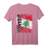 Libanon Flagge T-Shirt für Damen, Herren & Kinder - Stylischer Vintage Used Look, Klassisch Geschnitten