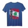 Libanon Flagge T-Shirt für Damen, Herren & Kinder - Stylischer Vintage Used Look, Klassisch Geschnitten
