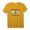 Libanesische Flagge Libanon T-Shirt - Klassisches Design mit doppeltem Saum