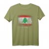 Libanesische Flagge Libanon T-Shirt - Klassisches Design mit doppeltem Saum