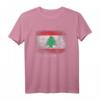 Libanesische Flagge Libanon T-Shirt - Klassisches Design mit doppeltem Saum