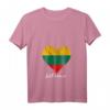 Damen Litauen Herz T-Shirt mit litauischer Flagge - Stolz auf Lietuva, perfekte Geschenkidee für Litauer & Freunde