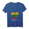 Damen Litauen Herz T-Shirt mit litauischer Flagge - Stolz auf Lietuva, perfekte Geschenkidee für Litauer & Freunde