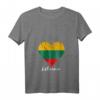 Damen Litauen Herz T-Shirt mit litauischer Flagge - Stolz auf Lietuva, perfekte Geschenkidee für Litauer & Freunde