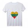 Damen Litauen Herz T-Shirt mit litauischer Flagge - Stolz auf Lietuva, perfekte Geschenkidee für Litauer & Freunde