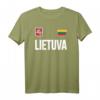 Lietuva T-Shirt mit Litauischer Flagge - Klassisch geschnitten, doppelt genähter Saum