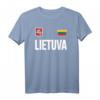 Lietuva T-Shirt mit Litauischer Flagge - Klassisch geschnitten, doppelt genähter Saum
